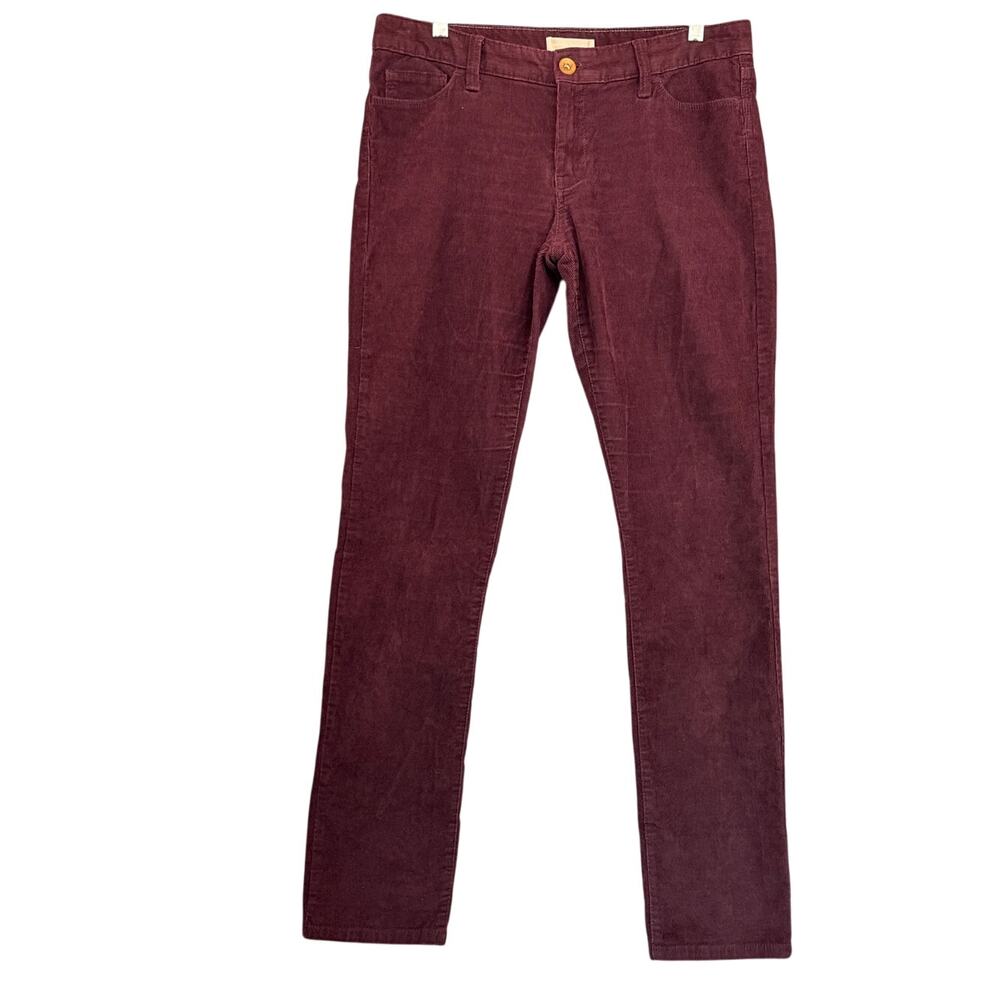 Banana Republic Burgundy Corduroy Skinny Fit Pant Jean Women 30"